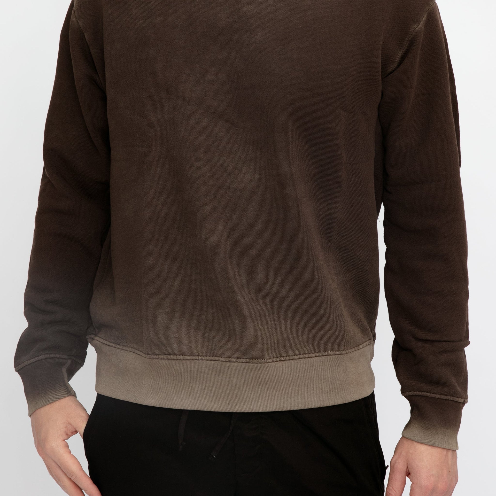 COTTON CITIZEN Bronx Crewneck Sweatshirt in Vintage Espresso