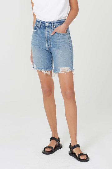 CITIZEN OF HUMANITY Camilla Frayed Hem Short in Vanja