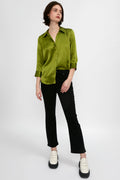 L'AGENCE Dani Blouse in English Ivy