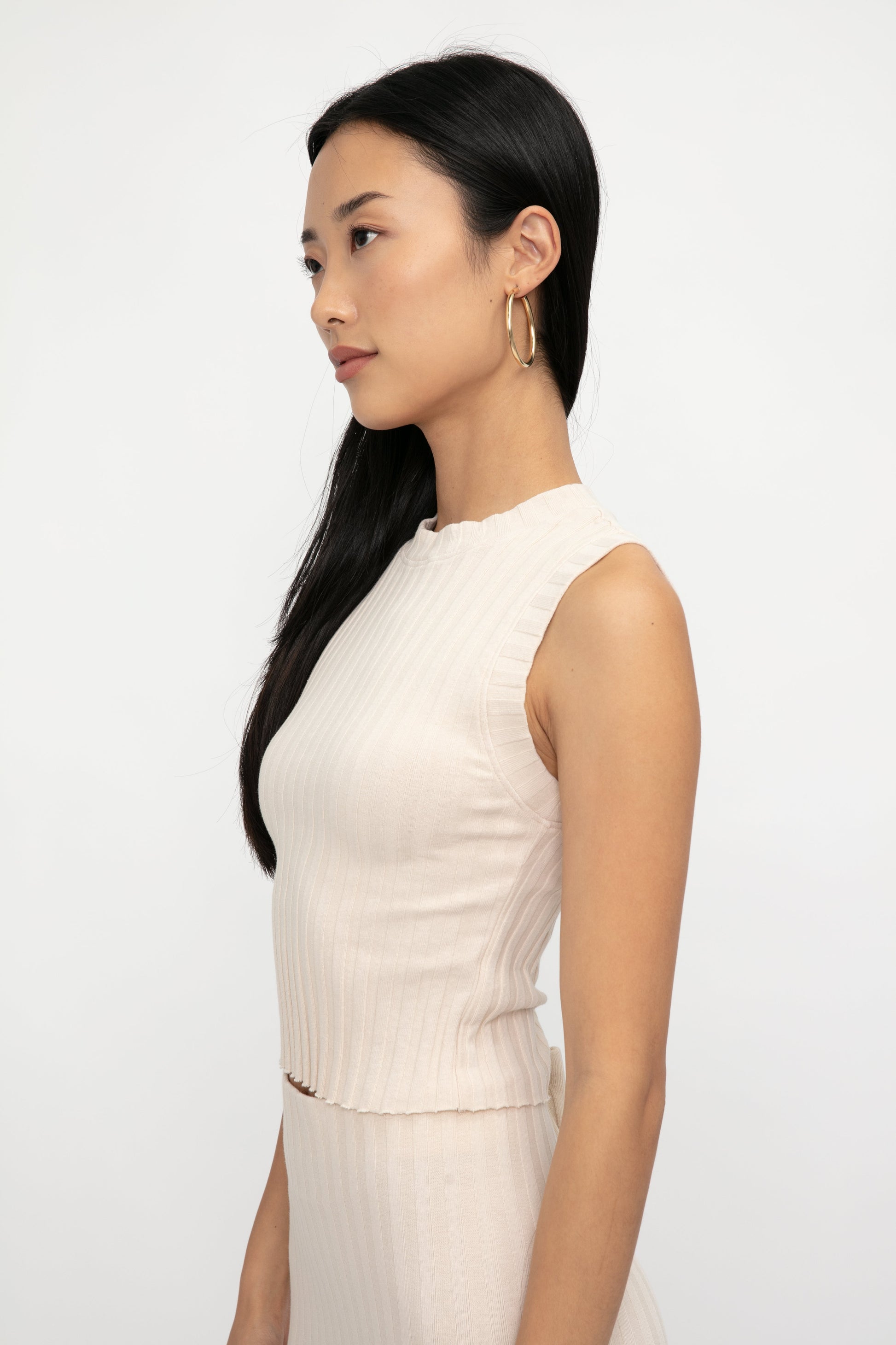 COTTON CITIZEN Capri Muscle Tank in Oatmeal