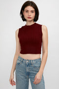 COTTON CITIZEN Capri Muscle Tank in Wine