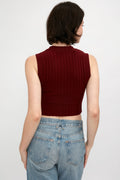 COTTON CITIZEN Capri Muscle Tank in Wine