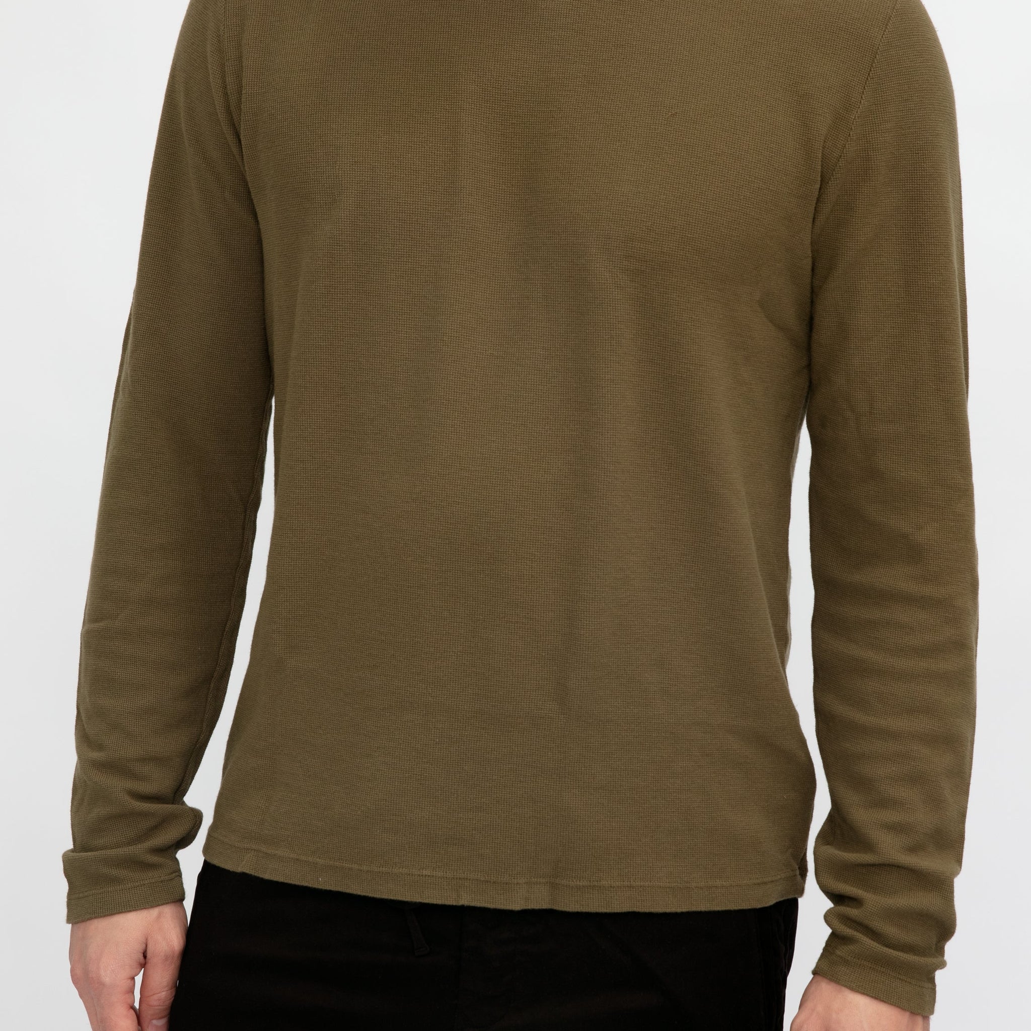 COTTON CITIZEN Hendrix Crewneck Shirt in Olive