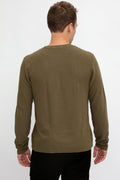 COTTON CITIZEN Hendrix Crewneck Shirt in Olive