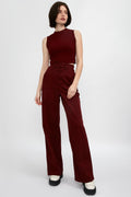 COTTON CITIZEN Capri Muscle Tank in Wine