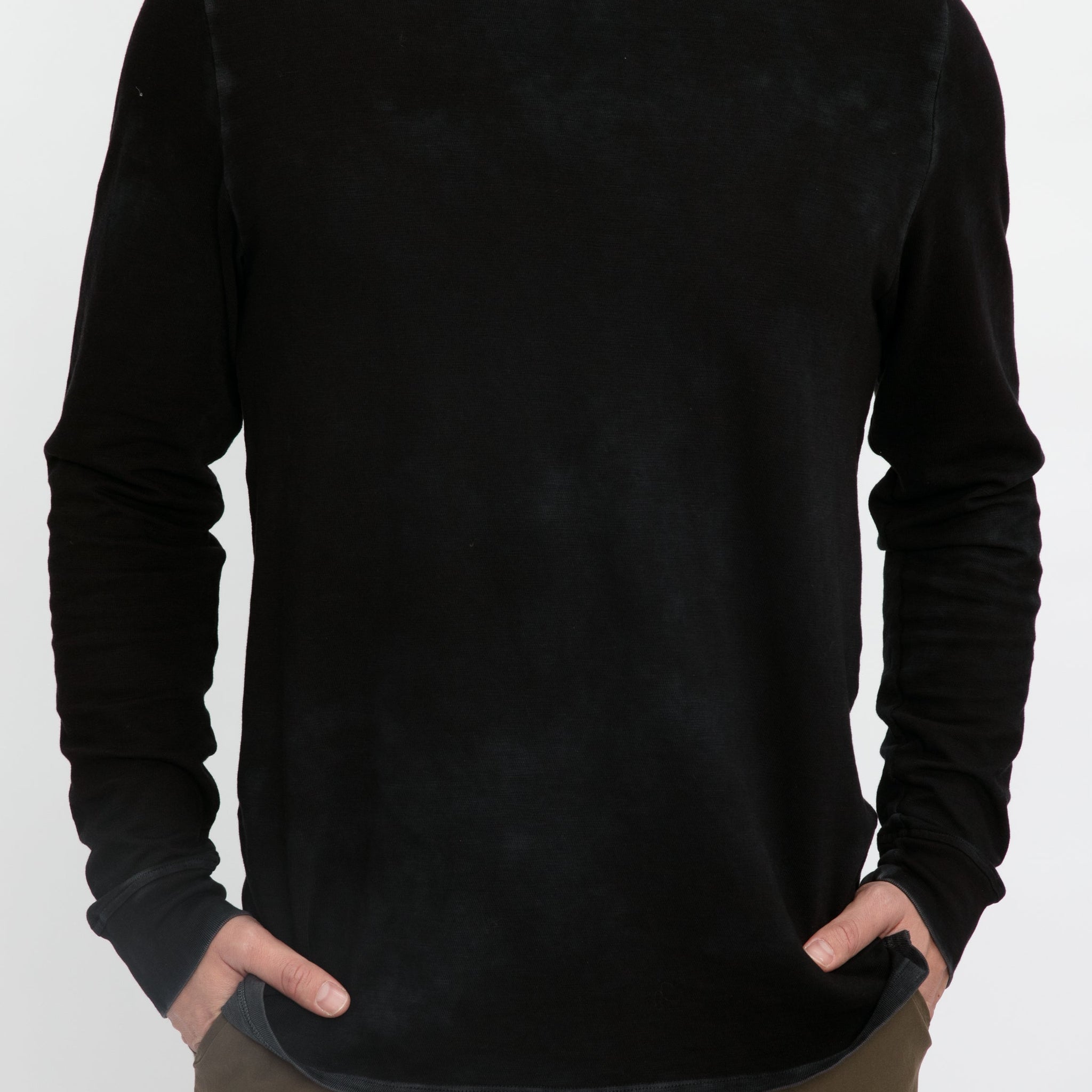 COTTON CITIZEN Presley Long Sleeve T-Shirt in Vintage Black