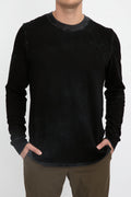 COTTON CITIZEN Presley Long Sleeve T-Shirt in Vintage Black
