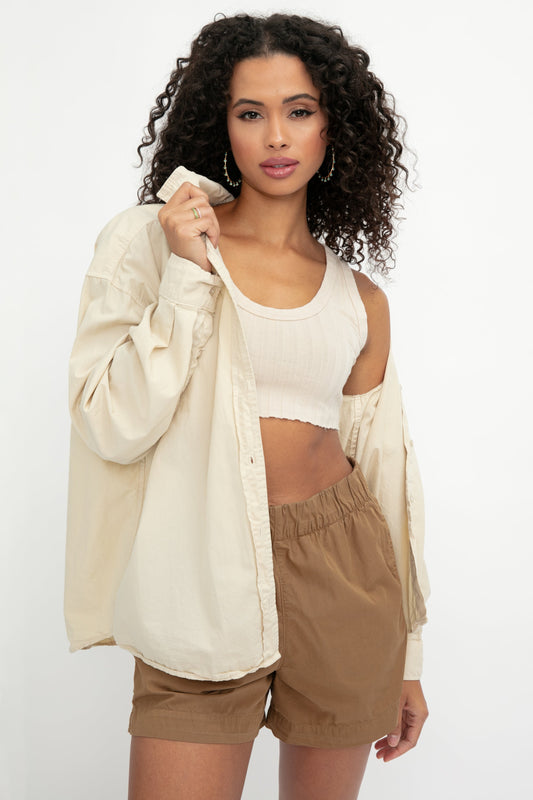 COTTON CITIZEN Santorini Shirt in Oatmeal