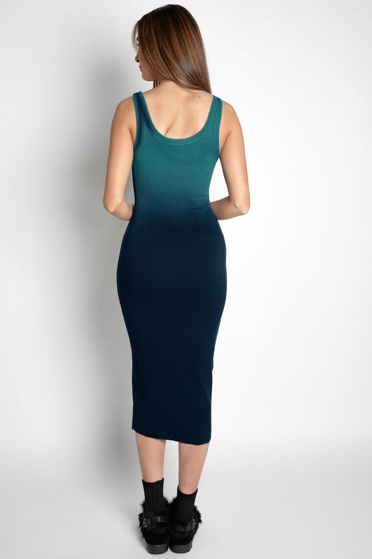 COTTON CITIZEN Verona Midi Dress in Blue Cast