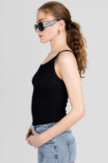 COTTON CITIZEN Verona Tank in Jet Black