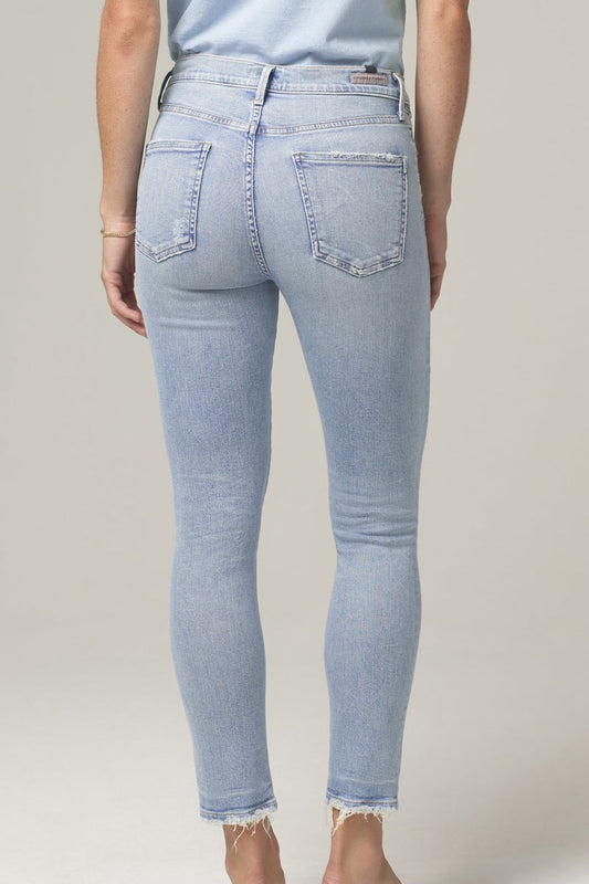 CITIZENS OF HUMANITY Rocket Crop Mid Rise Skinny in Soft Fade