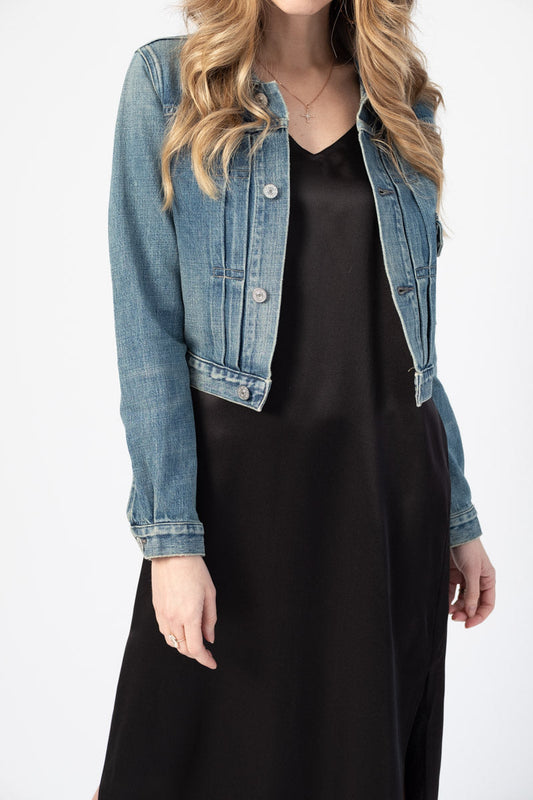CITIZENS OF HUMANITY Logan Cropped Work Denim Jacket