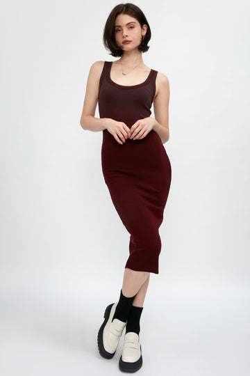COTTON CITIZEN Verona Midi Dress in Eclipse Cast
