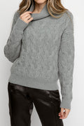 FABIANA FILIPPI Alpaca High Collar Sweater in Grey