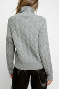 FABIANA FILIPPI Alpaca High Collar Sweater in Grey