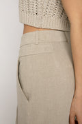 FABIANA FILIPPI Linen Trouser Pant in Dune