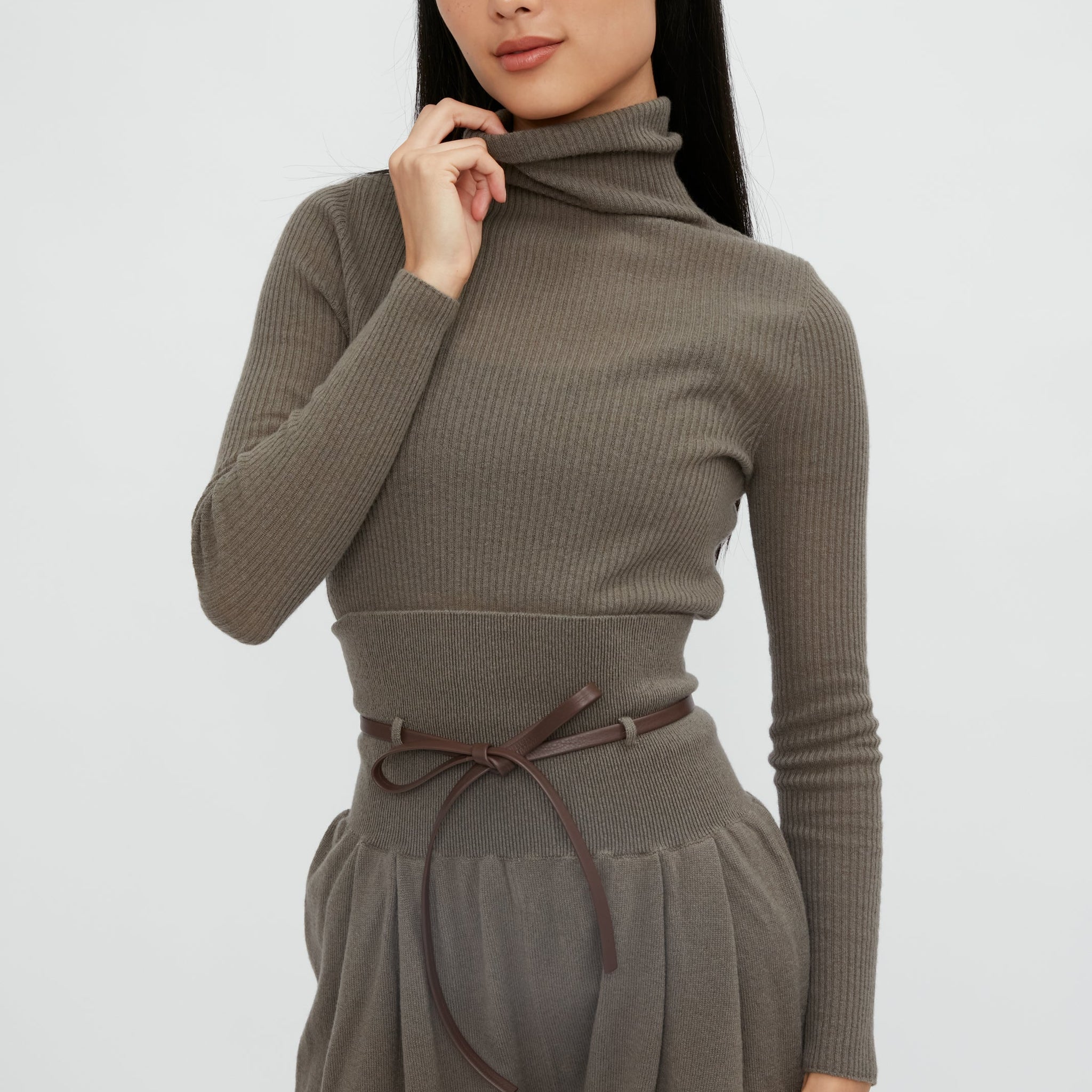 FABIANA FILIPPI Turtleneck Sweater in Militare