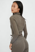 FABIANA FILIPPI Turtleneck Sweater in Militare