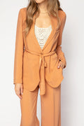 FORTE FORTE Cupro Twill Deconstructed Blazer in The
