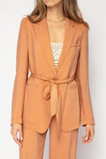 FORTE FORTE Cupro Twill Deconstructed Blazer in The