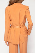 FORTE FORTE Cupro Twill Deconstructed Blazer in The