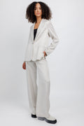 FORTE FORTE Diagonal Blazer in Perla