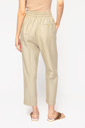 FORTE FORTE Sand-Washed Drawstring Pants in Khaki