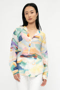 FORTE FORTE Serafino Shirt in Above in the Sky