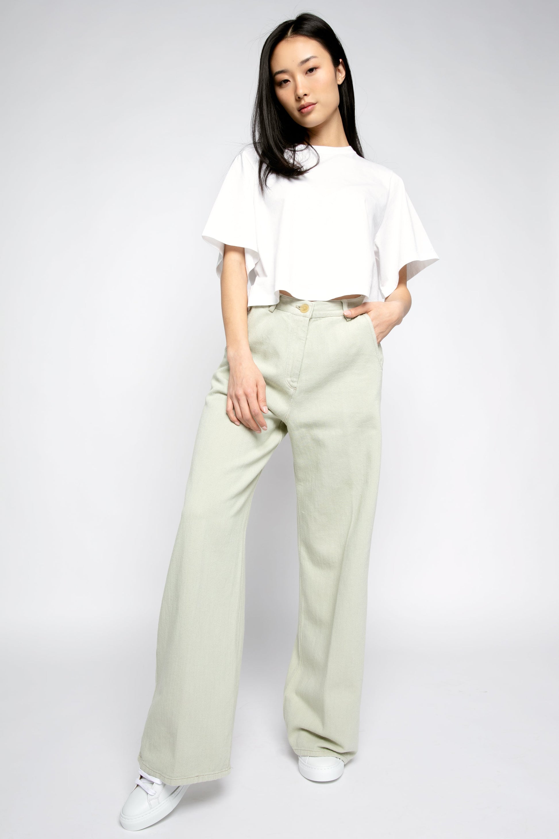 FORTE FORTE Trouser Pant in Agave