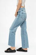 FRAME Le Jane Crop Jean in Baines Rips