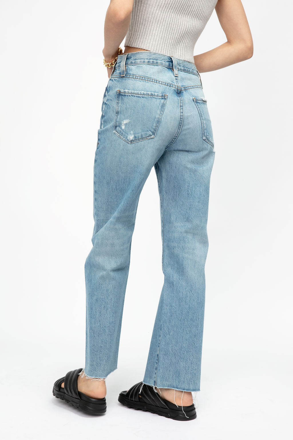 FRAME Le Jane Crop Jean in Baines Rips