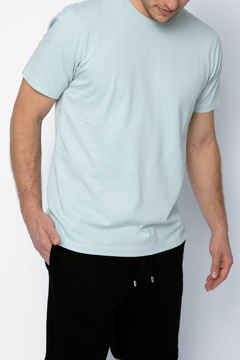 FRAME Logo T-Shirt in Sky Grey