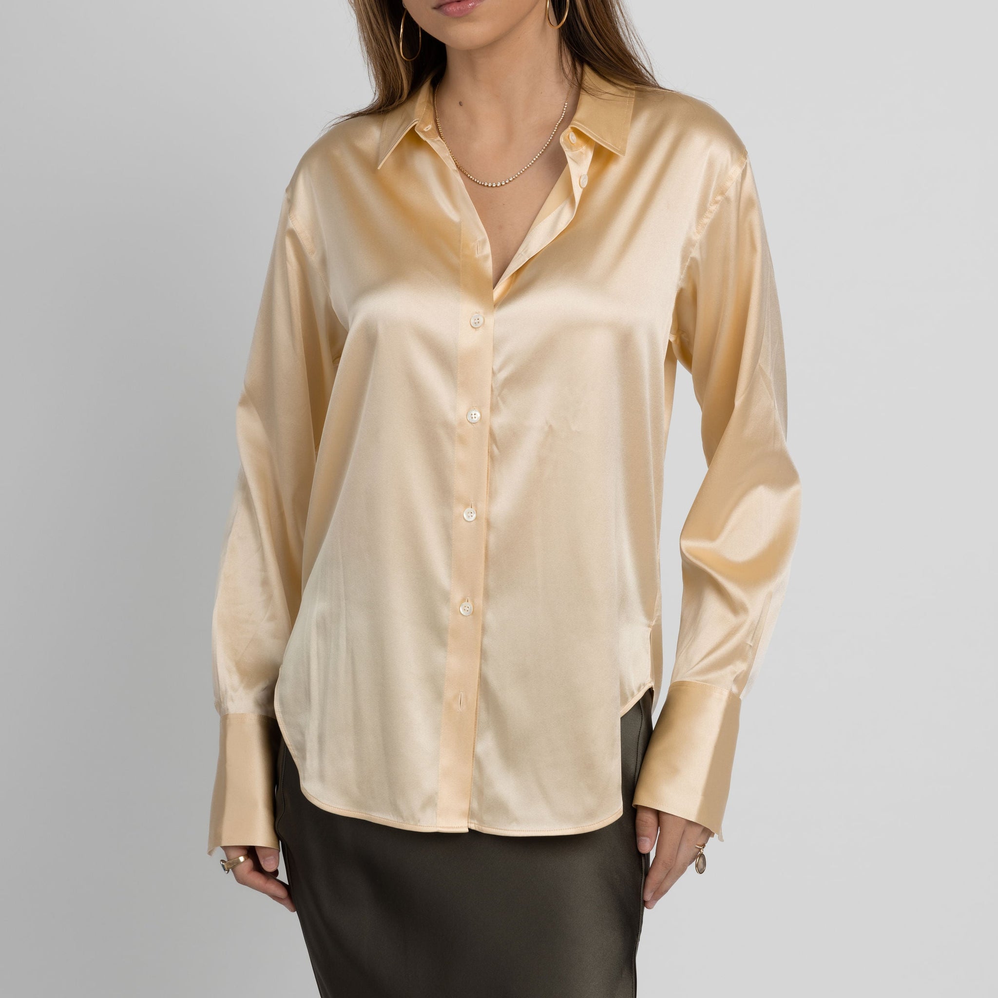 FRAME The Standard Shirt in Butter
