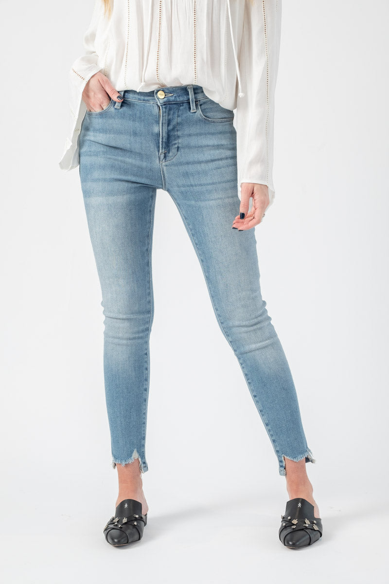 FRAME Le High Skinny Front Chew in Paltrow