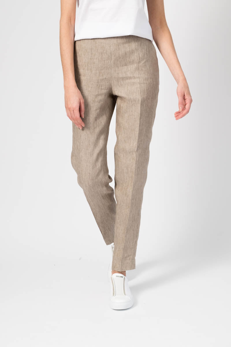 FABIANA FILIPPI Linen Pull On Pants in Natural