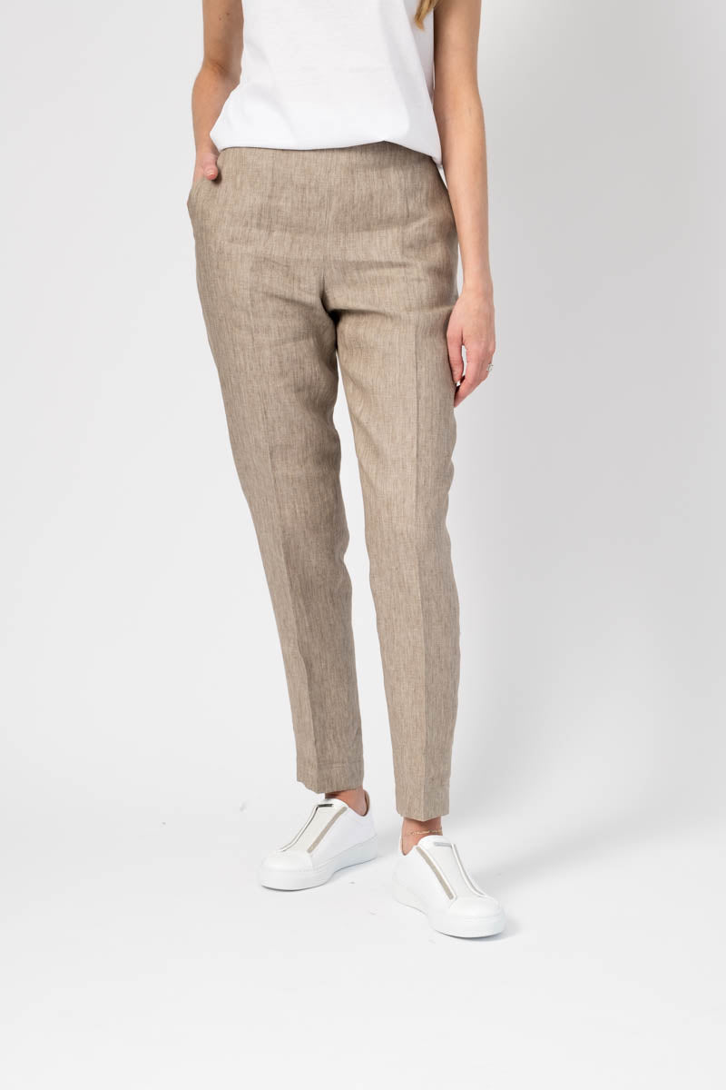FABIANA FILIPPI Linen Pull On Pants in Natural