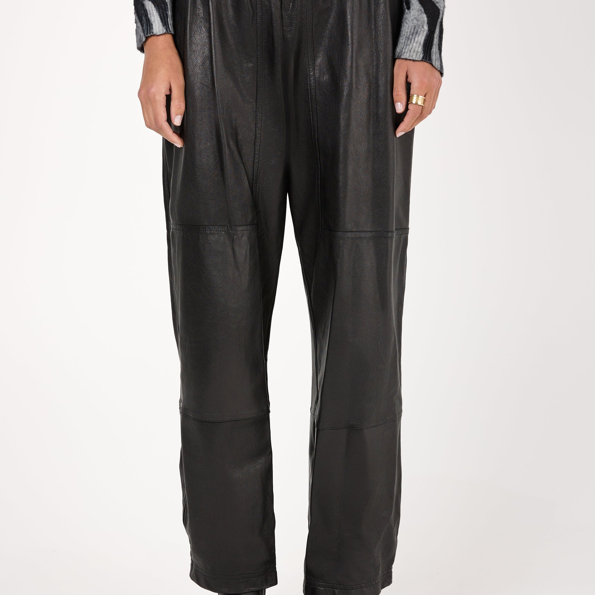 Leather Pant in Nero