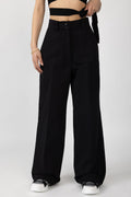 GENTRYPORTOFINO Woven Pant in Nero