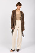 GIORGIO BRATO Destructed Leather Jacket in Wall