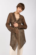GIORGIO BRATO Destructed Leather Jacket in Wall