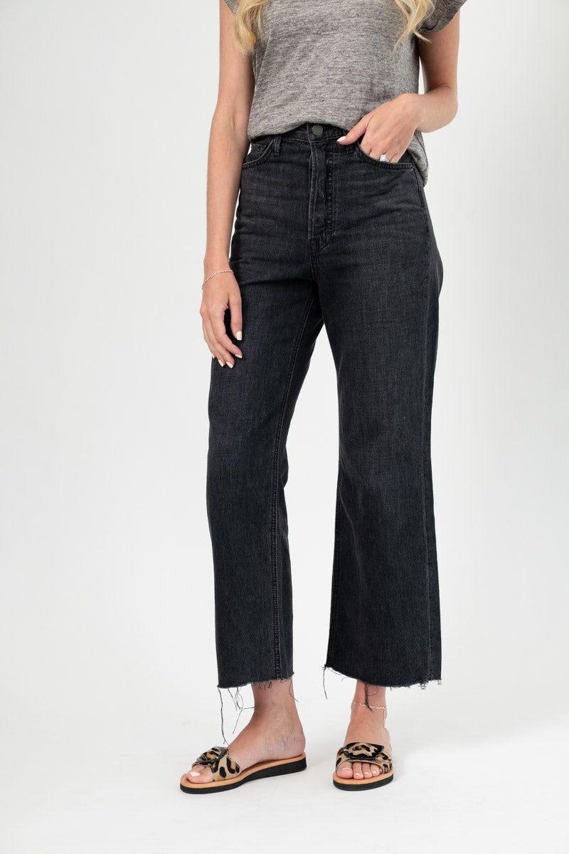 GRLFRND Bobbi High Rise Jean in Black On The Road