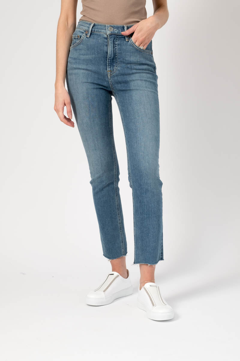 GRLFRND Reed Cropped High Rise Skinny Jean in Come Over