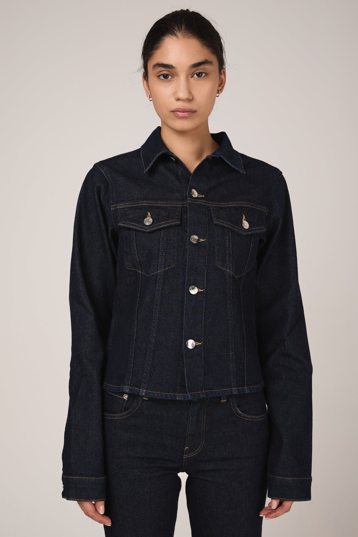HAIKURE Cherry Denim Jacket in Normal Wash