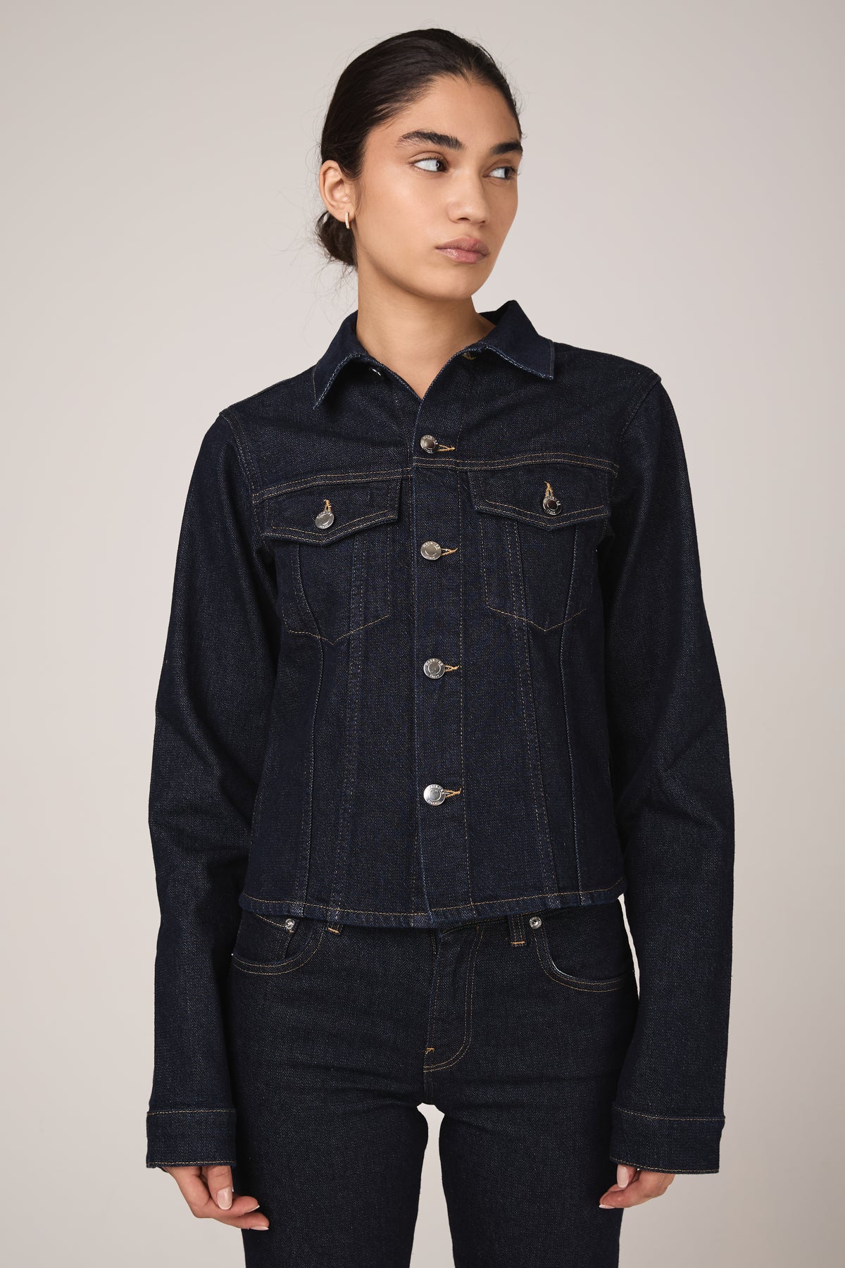 HAIKURE Cherry Denim Jacket in Normal Wash