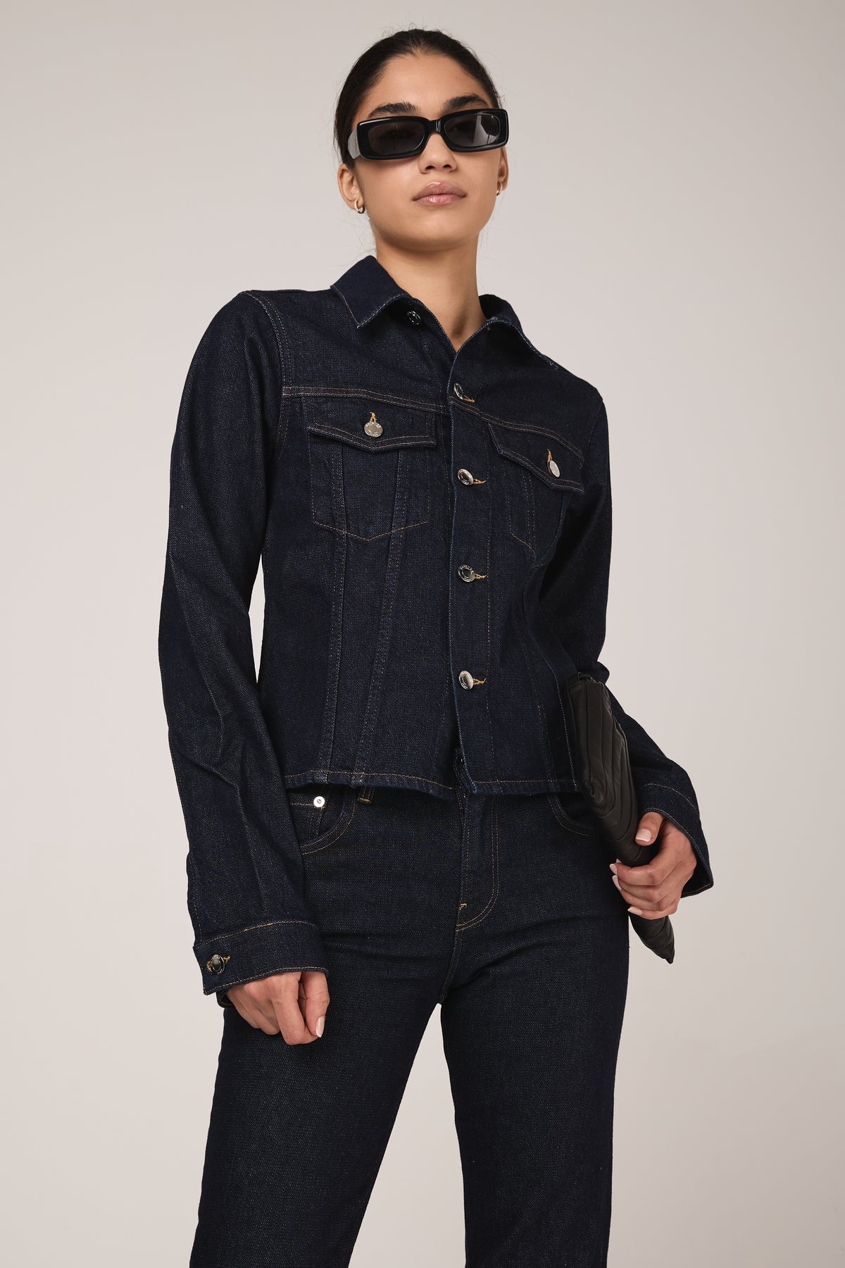 HAIKURE Cherry Denim Jacket in Normal Wash