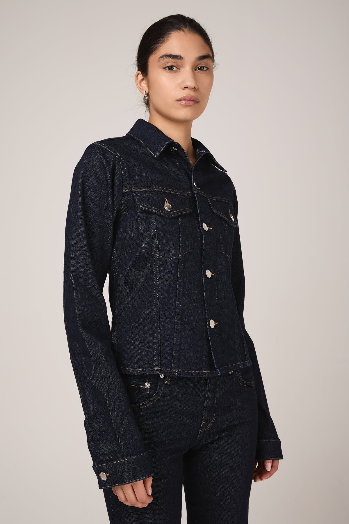 HAIKURE Cherry Denim Jacket in Normal Wash