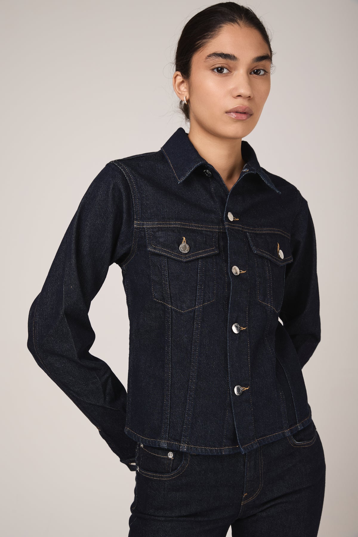 HAIKURE Cherry Denim Jacket in Normal Wash