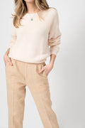 HEMISPHERE Pullover Sweater in Mother of Pearl