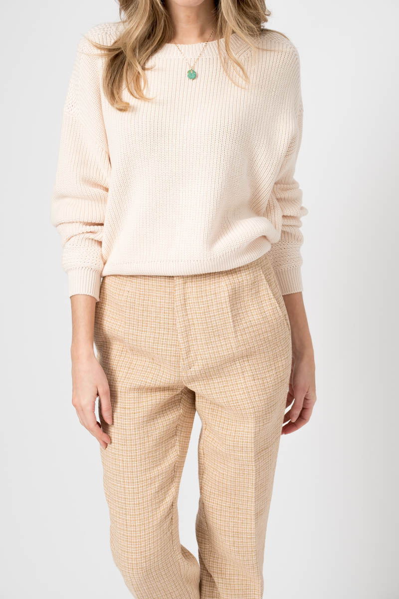 HEMISPHERE Pullover Sweater in Mother of Pearl