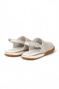 HENRY BEGUELIN Cotton Intreccio Canapa Slingback Sneaker in Polvere